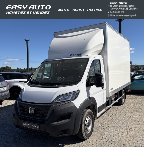 FIAT Ducato Grd Vol 3.5 L H3-Power 180ch Maxi Heavy Duty caisse 20m³ + hayon 750kg + auvent Pack Pro Lounge Connect
